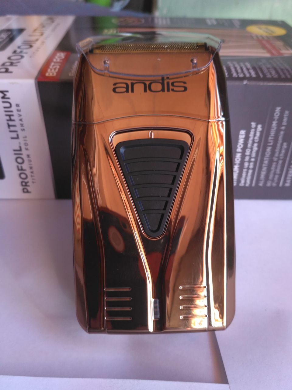 Andis 17220 Profoil Lithium Titanium Foil Shaver Cordless Black/Copper Gold TS2