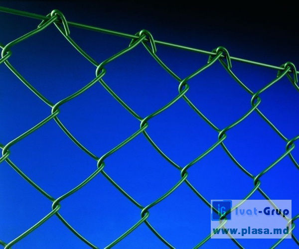 Plasă impletită rabița pentru gard cu inveliş pvc. фото 1