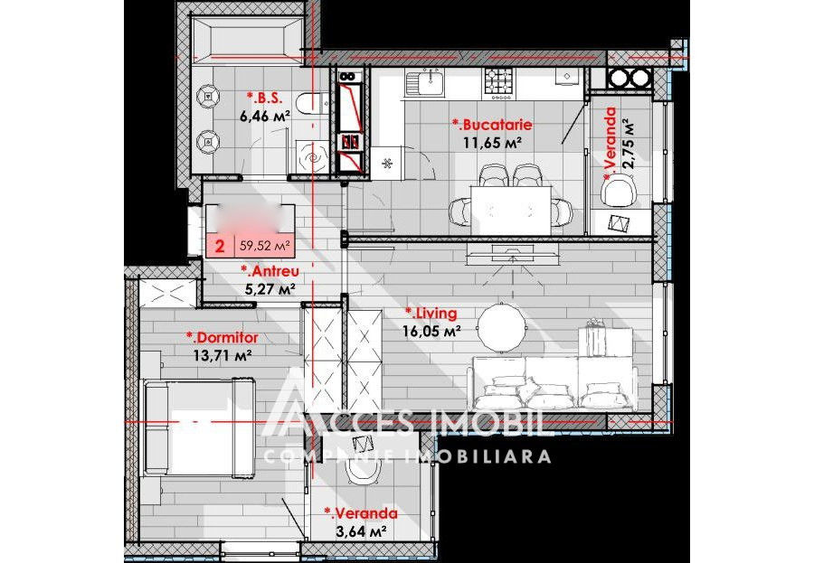 Apartament cu 1 cameră, Râșcani, Chișinău, Chișinău mun.