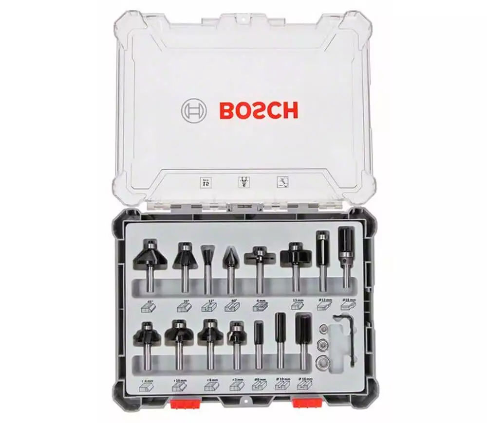 Set 15 freze pe lemn Bosch Ø6 mm/Ø8 mm - livrare, credit !!! foto 1