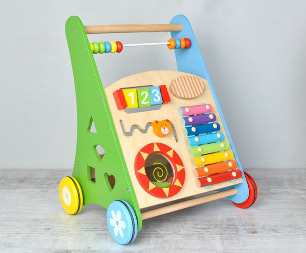 Premergător-împingător multifuncțional pentru copii LeanToys foto 0