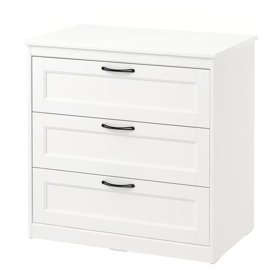 Comodă IKEA Songesand cu 3 sertare 82x81 foto 4