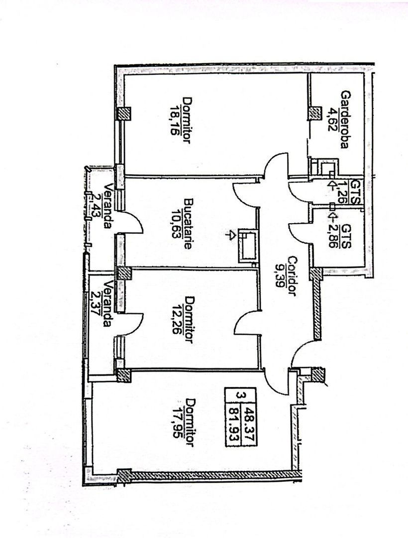 Apartament cu 3 camere, 82 m², Ciocana, Chișinău foto 0