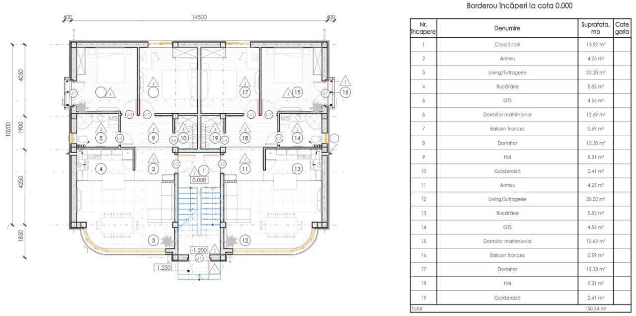 Casă multifamilială / 450m2 / P+1E+M / stil clasic / arhitectură / proiectare / renovare / proiecte foto 4