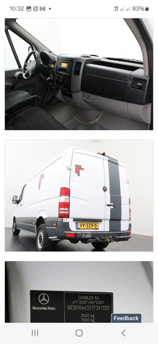Mercedes Sprinter 316 ,120kw,,,anu 2017 ,adus  recent din Germania ,merge super ,kilometri originali cu carte service,sunt 2 sprintere 316 automată  și manual ,încălzire autonoma wabasto originală,,,
 foto 5
