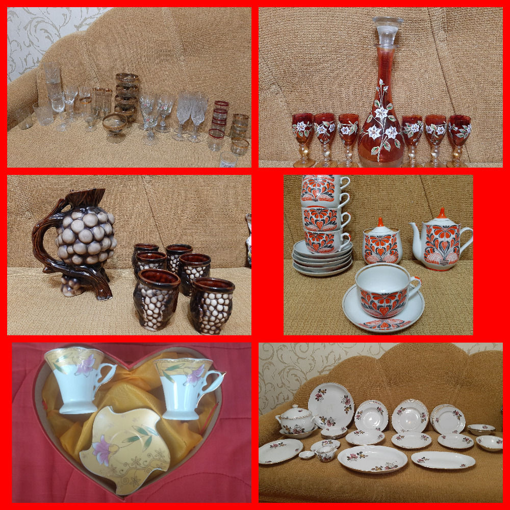Распродажа!!! От 15-1500л Чашки,стаканы стекляные,сервиз,чайники ...