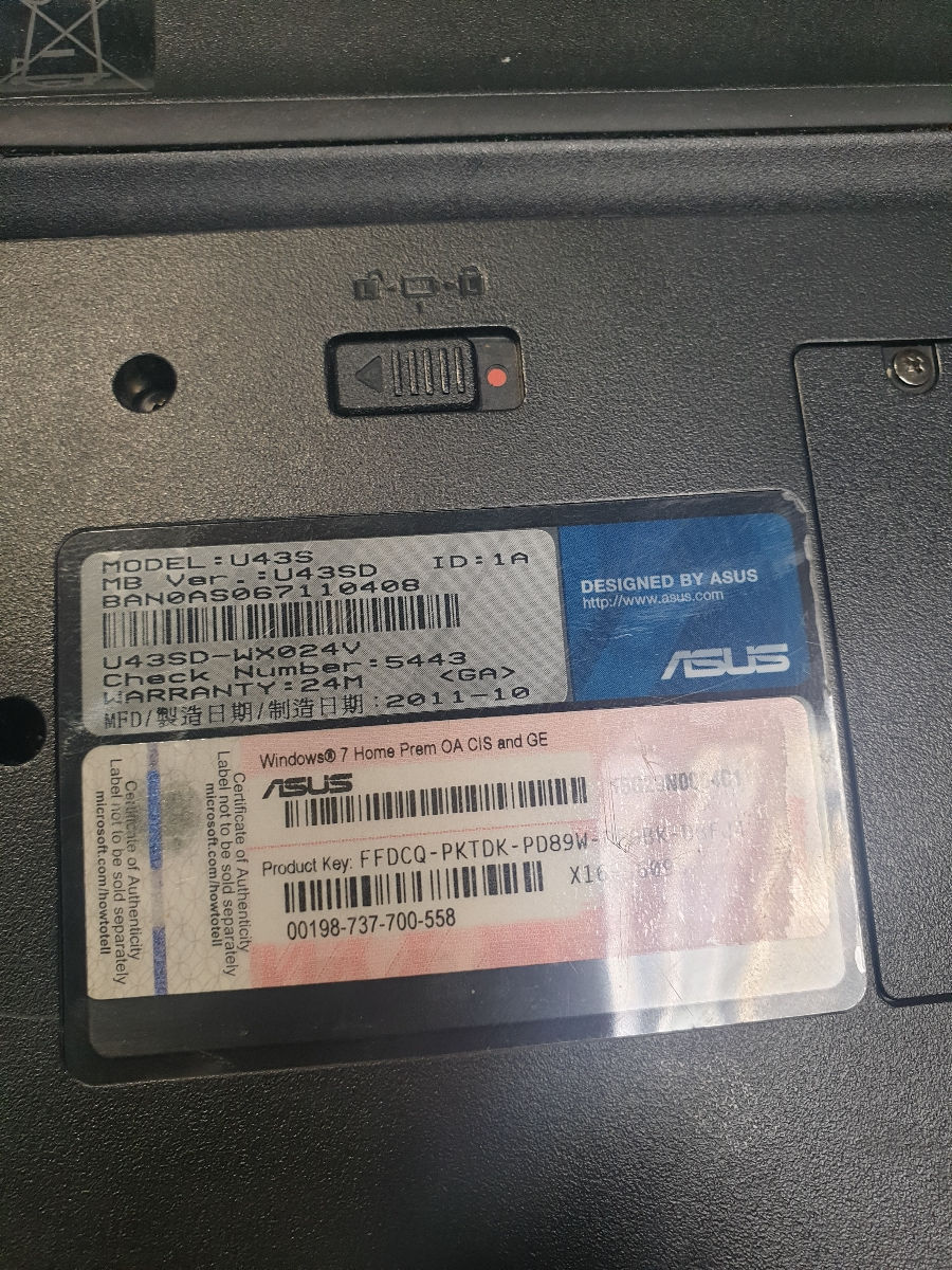 Ноутбук Asus u43s intel i5 фото 7