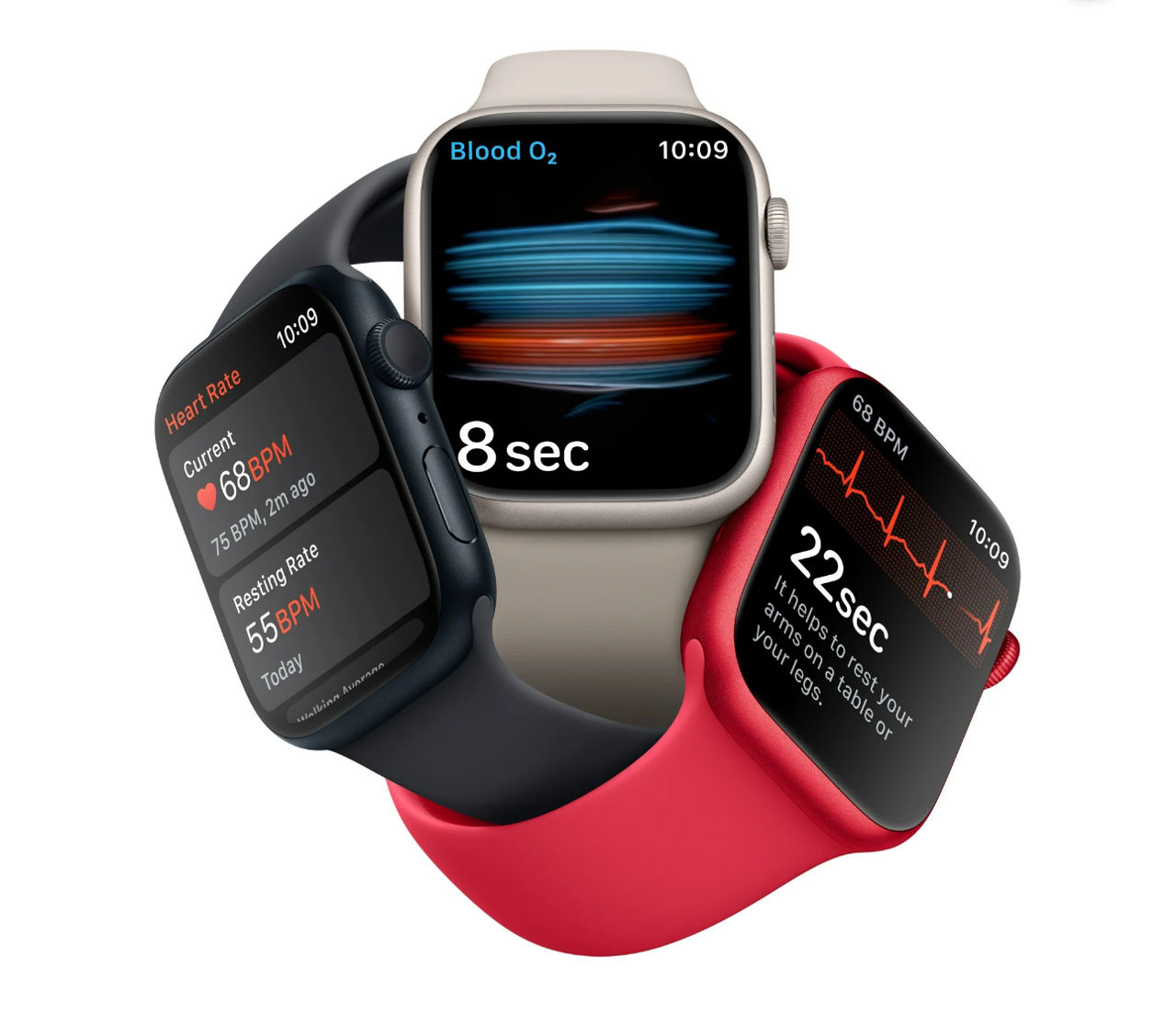 Apple Watch Series 8 GPS 45mm Silver Aluminum Case with White Sport Band foto 8