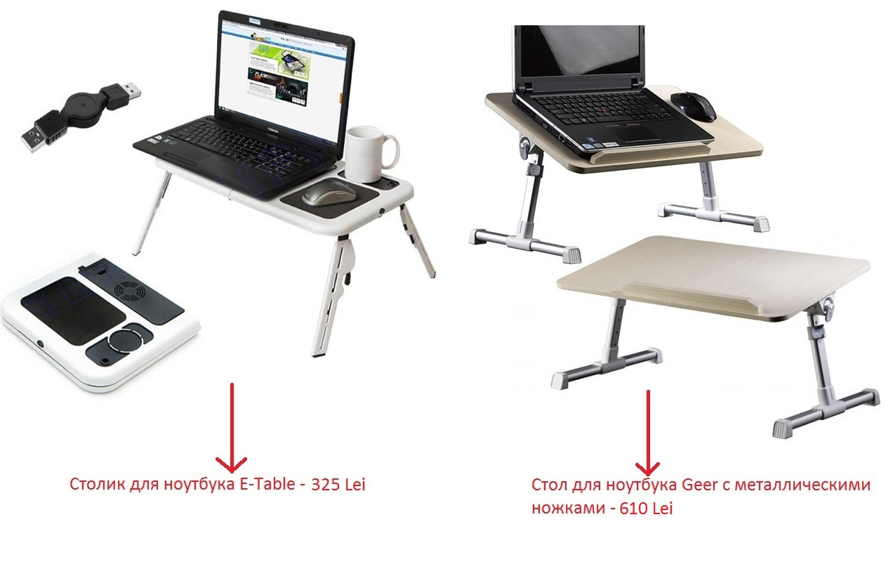 Столик подставка для ноутбука e table