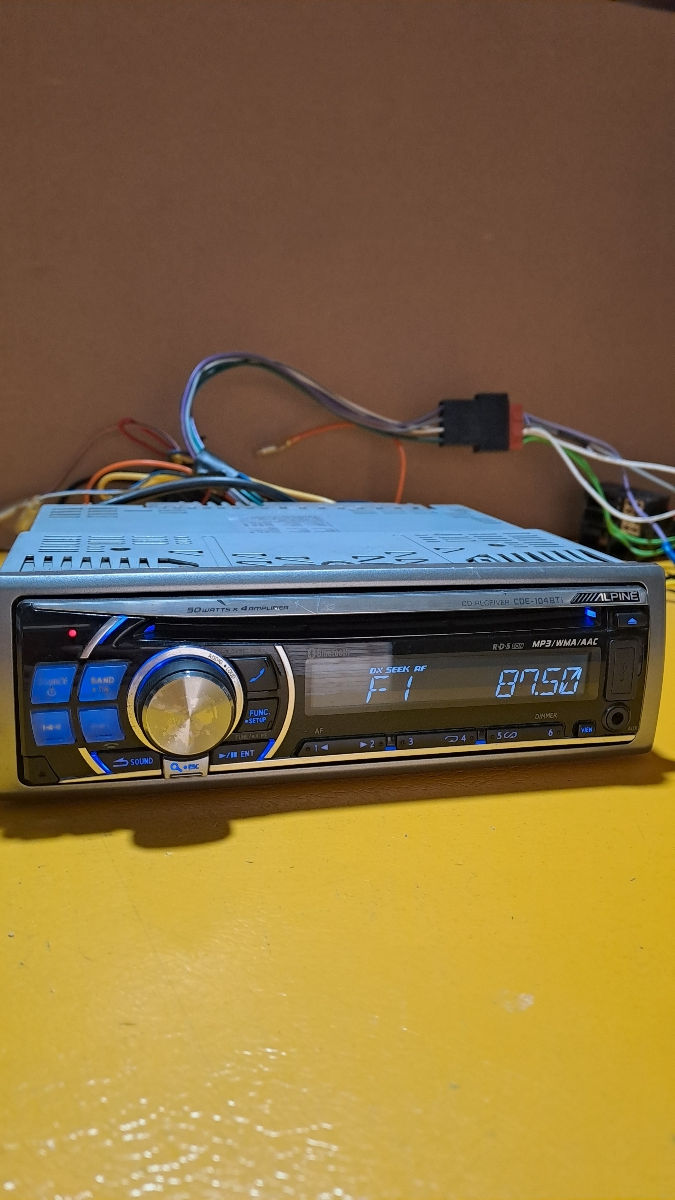 Alpine cde-104bti radiocasetofon магнитола  фото 6