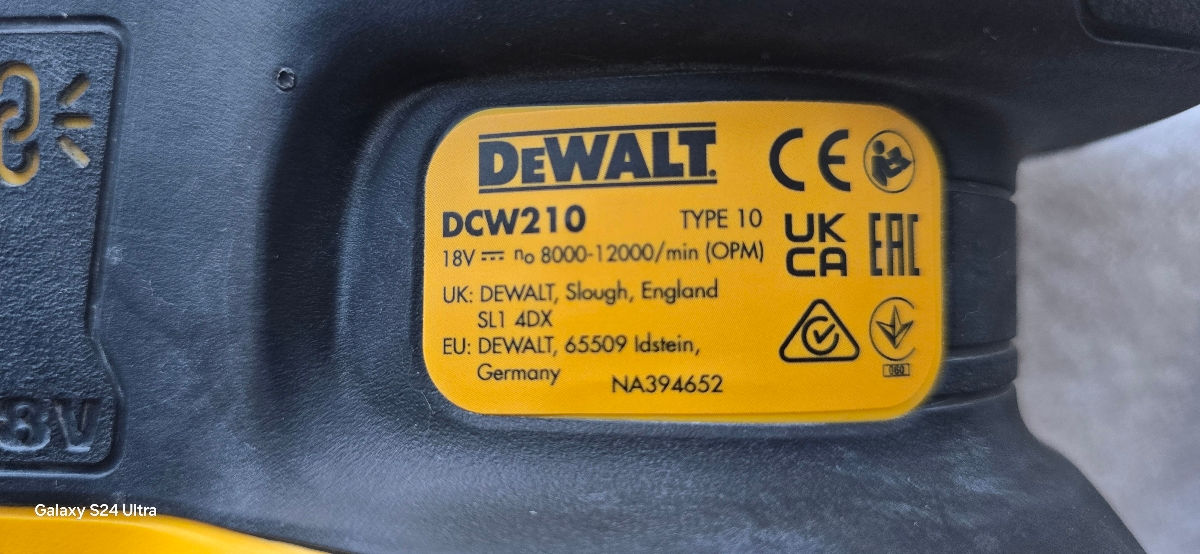 Dewalt DCW210N ( mașină de șlefuit  -  шлифовальная машина) foto 5