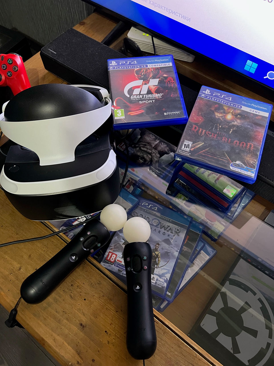 PlayStation VR v2 full set + 2 move + 11 игр для VR