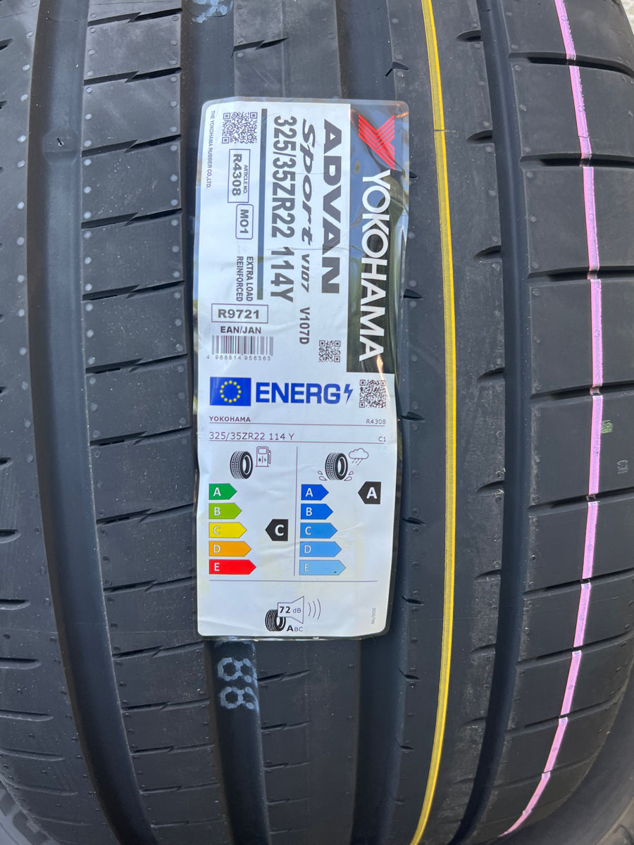 325/35 R22 Yokohama Advan Sport V107/ Доставка, livrare toata Moldova 2024 foto 1