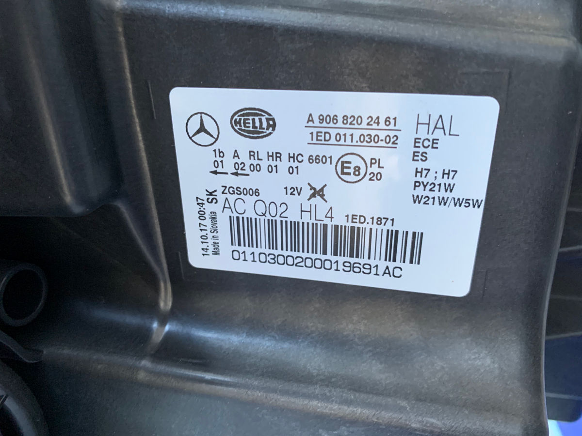 Far / Фара Mercedes Sprinter w906 2014-2018 foto 1