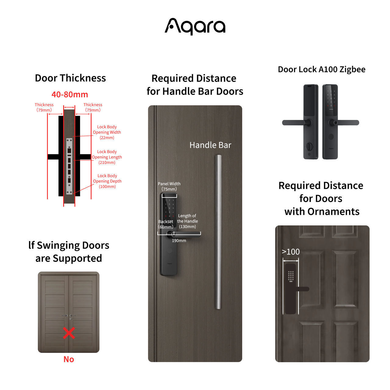 Умный дверной замок Aqara Door Lock Zigbee фото 3