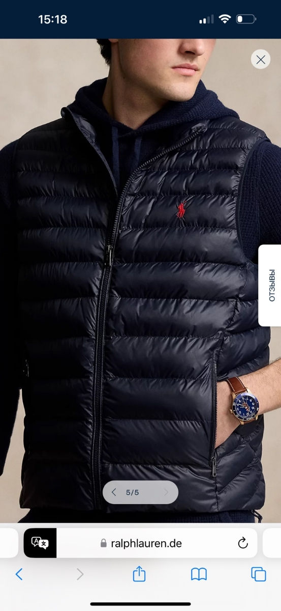 Мужской жилет Ralph Lauren. Размер L. Новый. Сто процентов оригинал !! foto 0