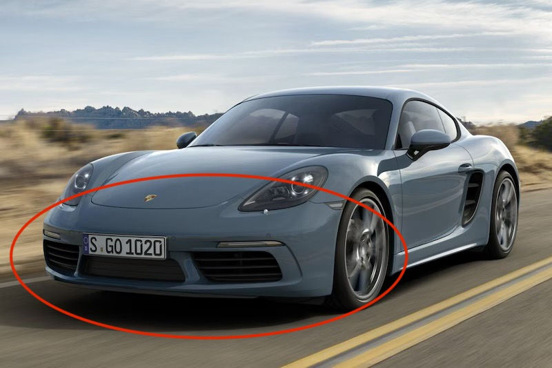 Porsche 718 (982), Передний бампер foto 1