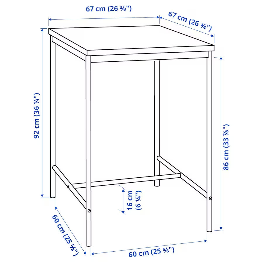 Set masă cu scaune de bar Ikea фото 5