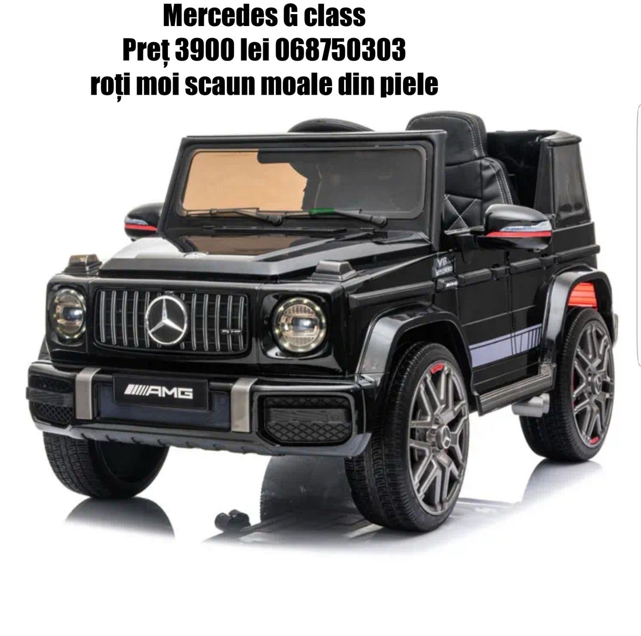 Mercedes G 63 cea mai mare mașina cu 2 baterii de 24V7AH  și 4 motoare de 200 W doar la noi foto 5