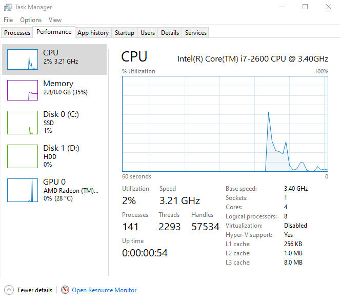 Intel Core i7 2600 / AMD Radeon R7 360 Series / 8 GB RAM / SSD+HDD / Monitor LG foto 7