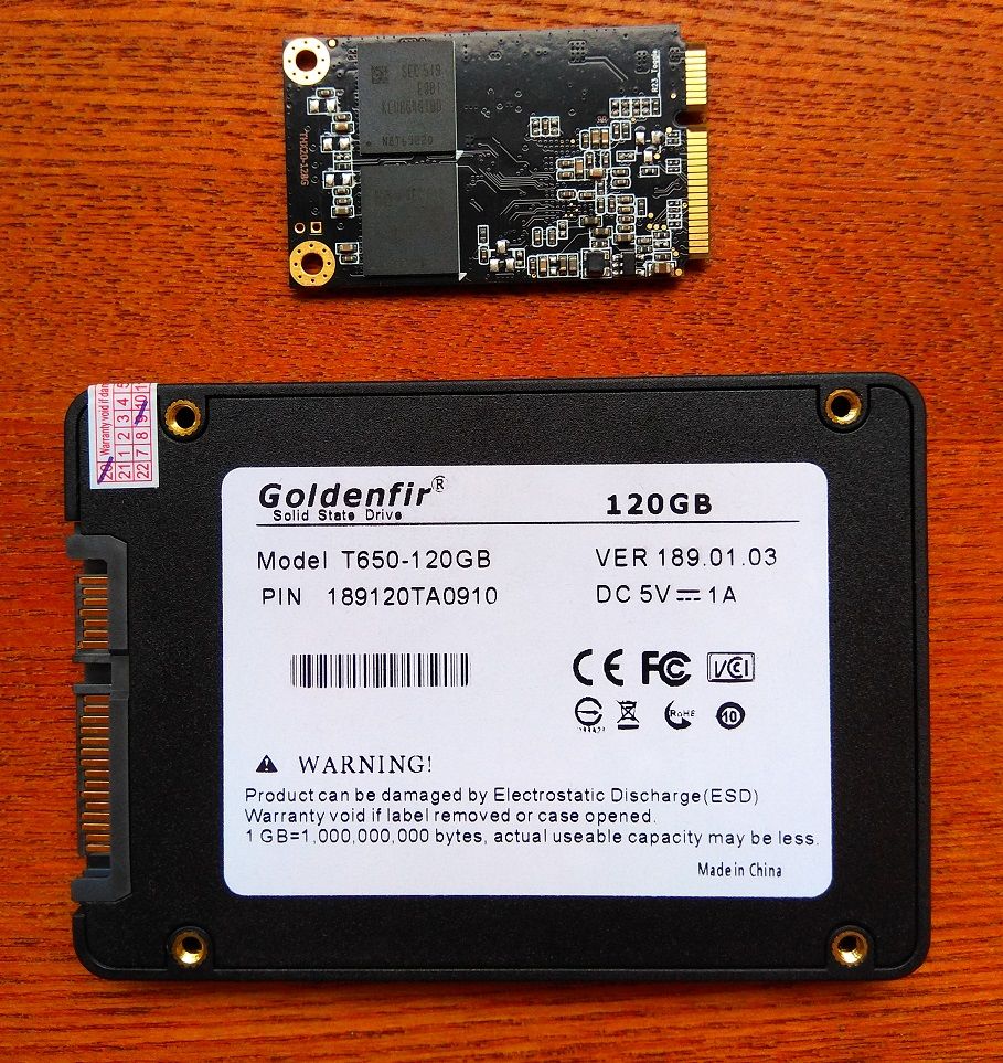 Ssd goldenfir 128 gb t650 128gb не определяется