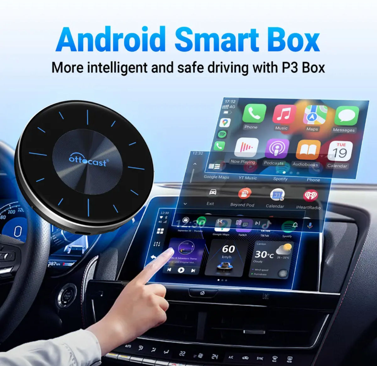 Ottocast P3 , CarPlay, Android Auto, Ai box фото 3