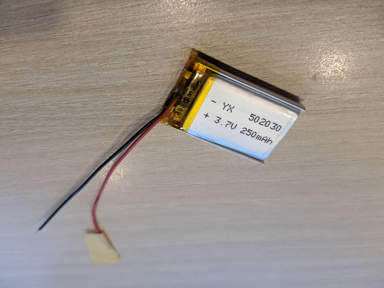 Baterie 502030, Lithium 3.7V 250mAh