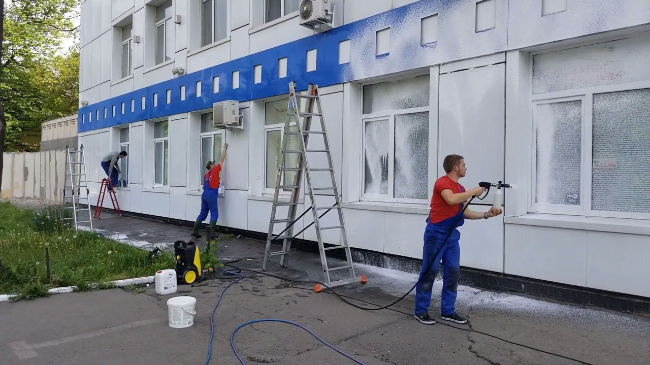 Spalam geamuri - Моем окна foto 4
