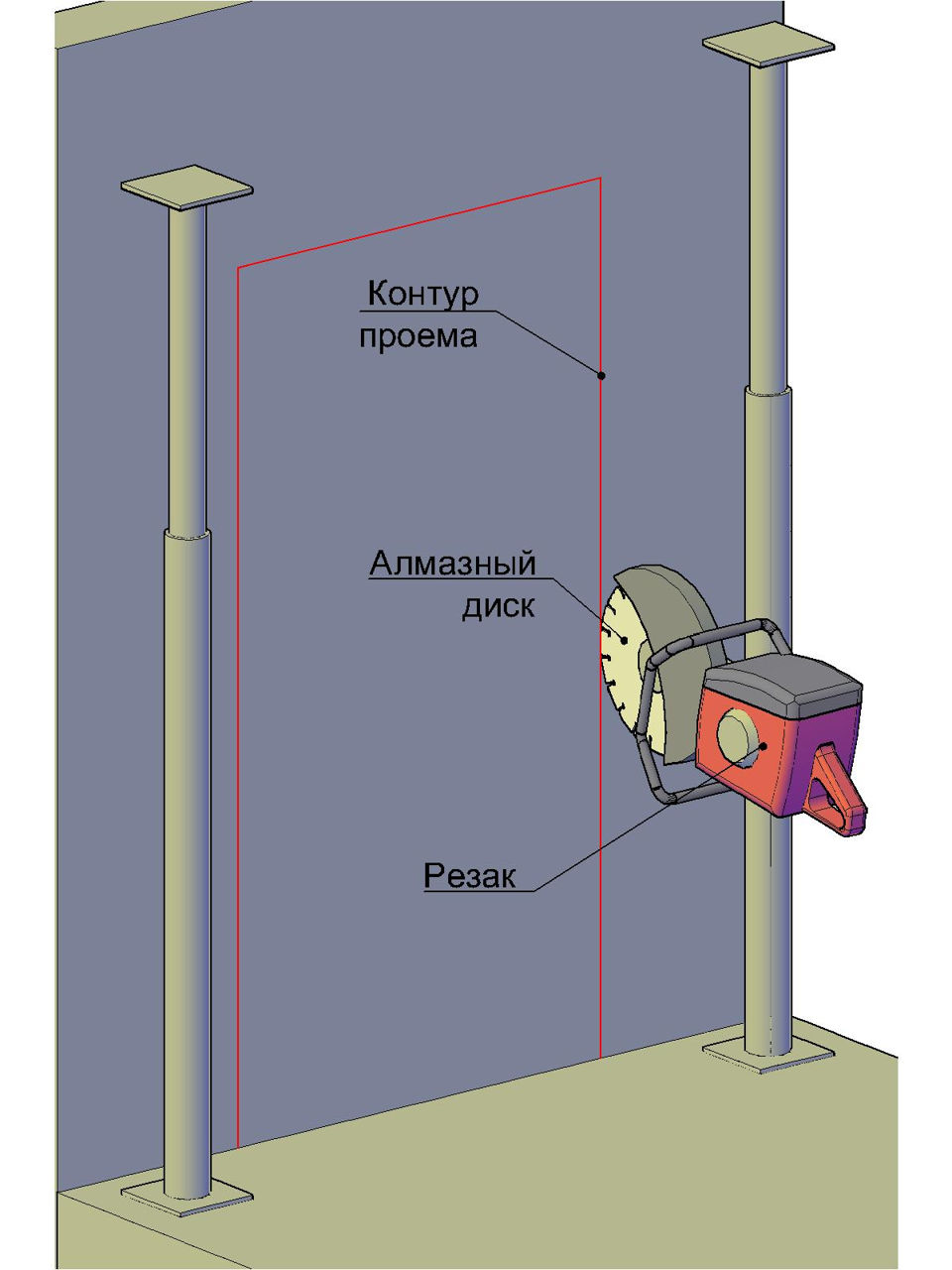 Бетоновырубка разрушения бетона алмазное резка бетона алмазное сверления перепланировка квартир фото 9