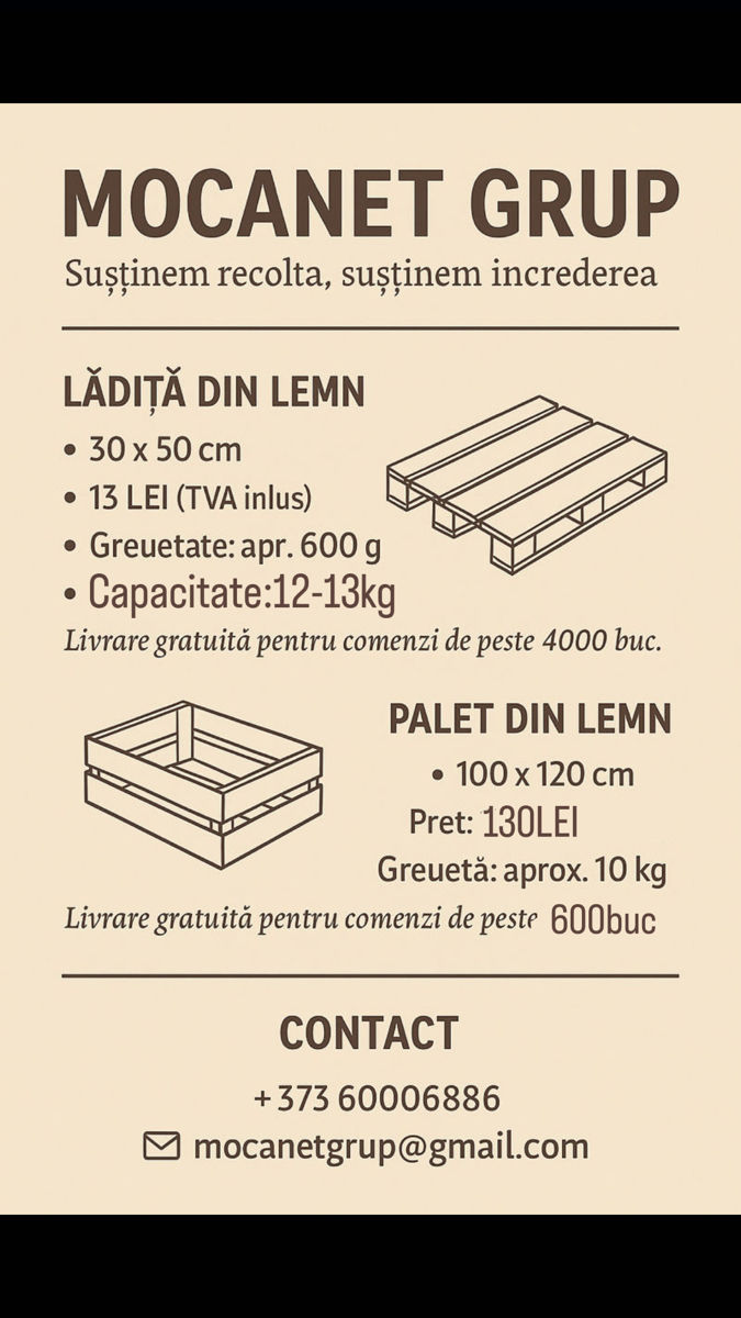 Paleti & Lazi din lemn foto 0