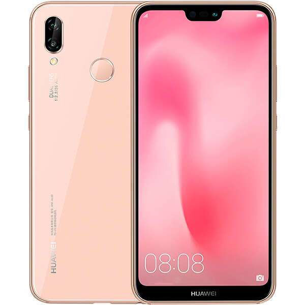 Huawei p20 Lite Розовый.  Защитное стекло на экране foto 1