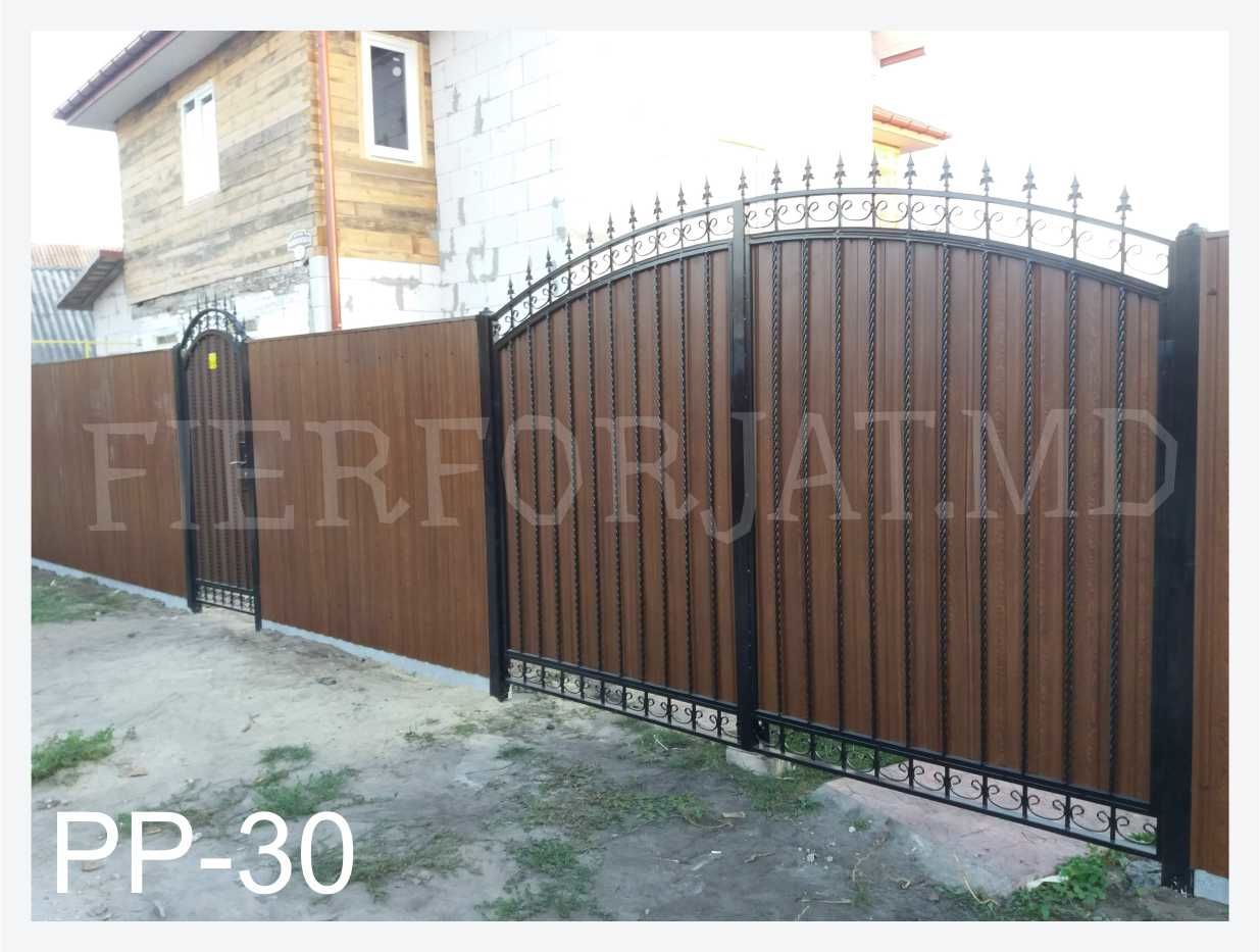 Porti din fier forjat ,porti profnastil, porti in stoc executare 14 zile foto 2