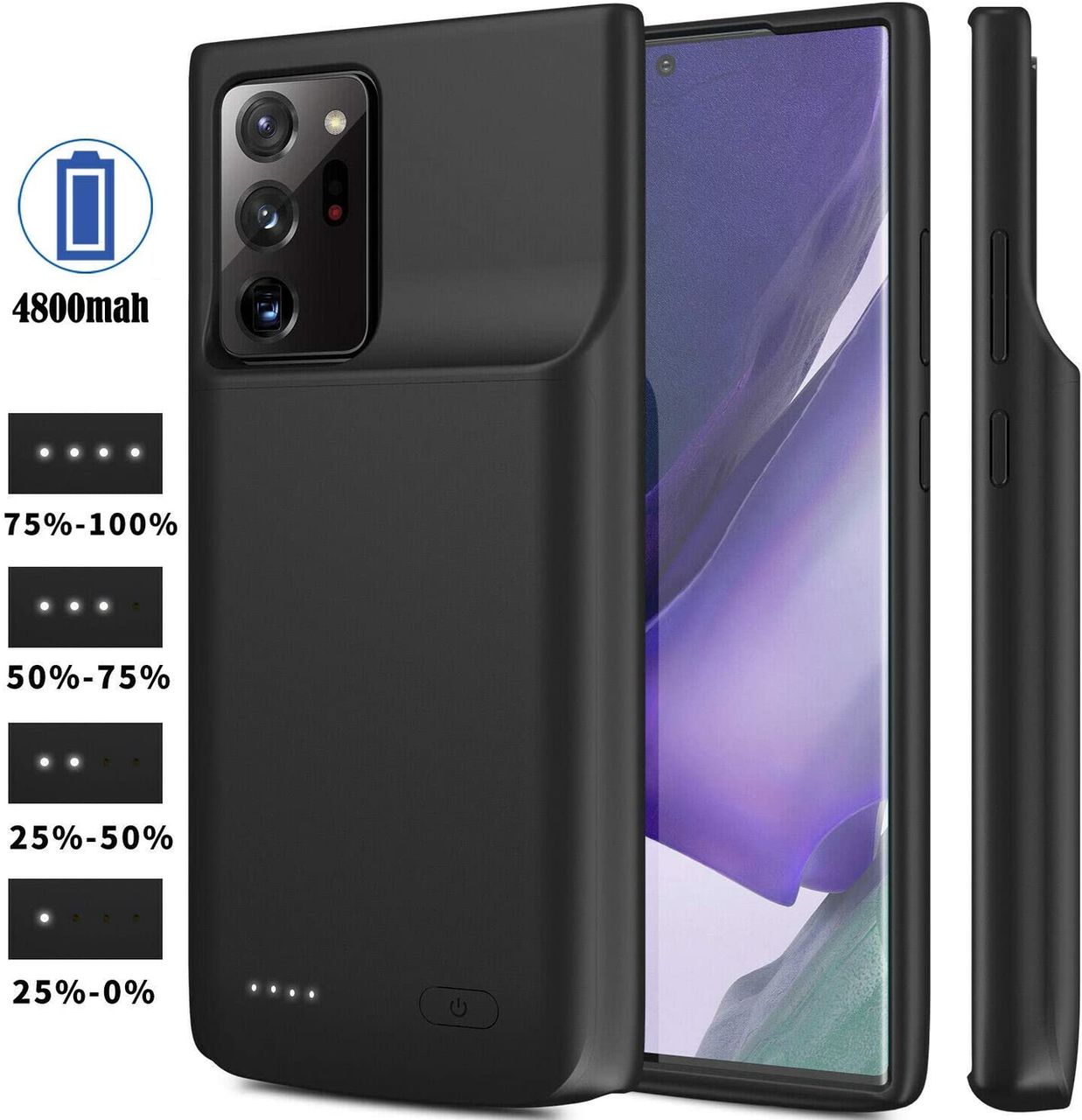 Battery Case for Samsung Galaxy S21 Plus, Additional Battery Charging