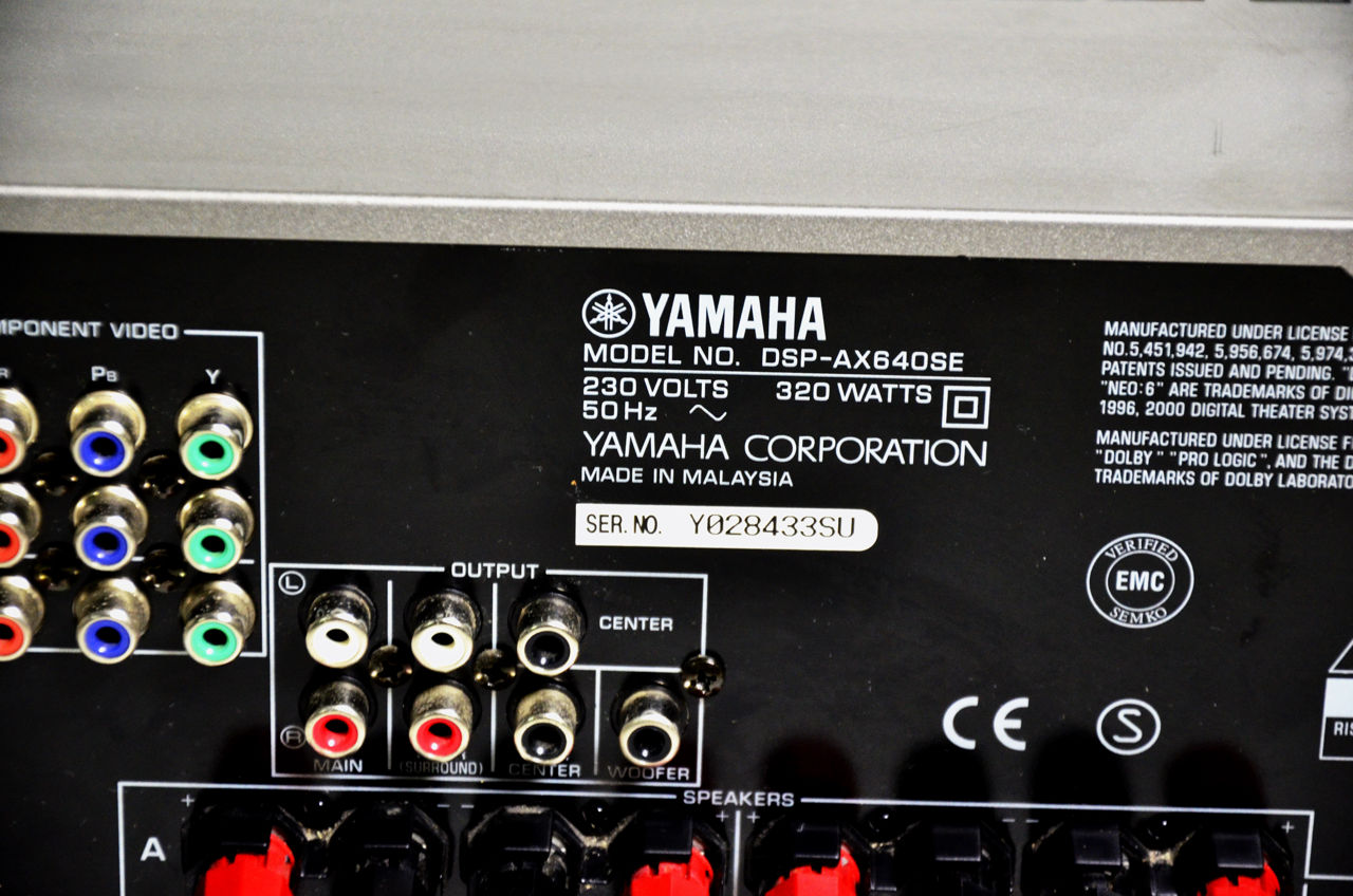 Yamaha DSP-AX640SE  и  Yamaha RX-V630RDS и др Yamaha фото 12