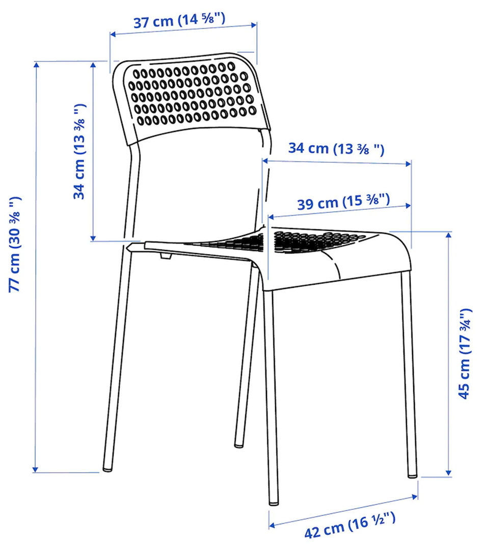 Set masă cu 4 scaune Ikea Sandsberg/Adde foto 2