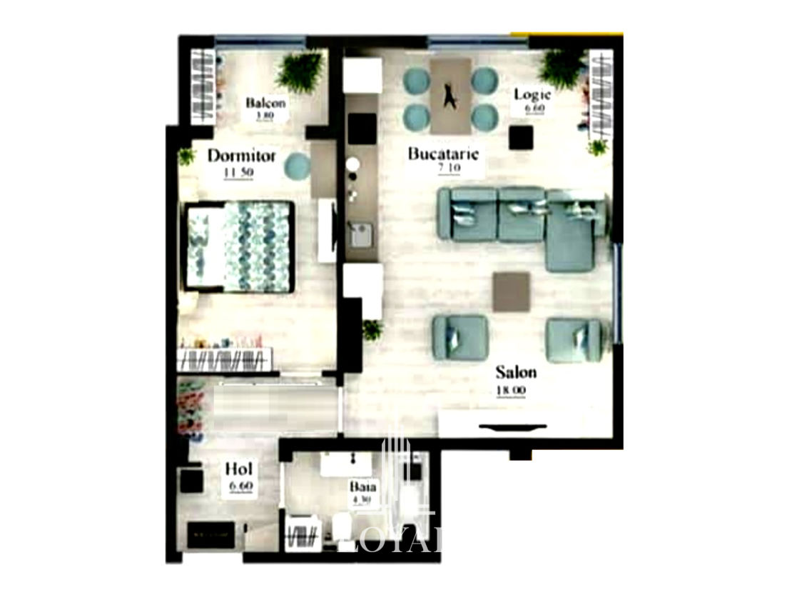 Apartament cu 1 cameră, Buiucani, Chișinău, Chișinău mun.