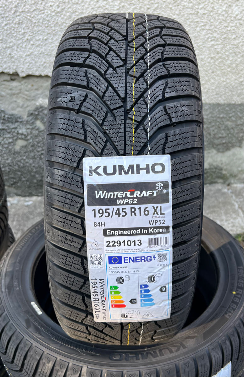 195/45 R16 Kumho Wintercraft WP52/ Доставка, livrare toata Moldova 2024 foto 0