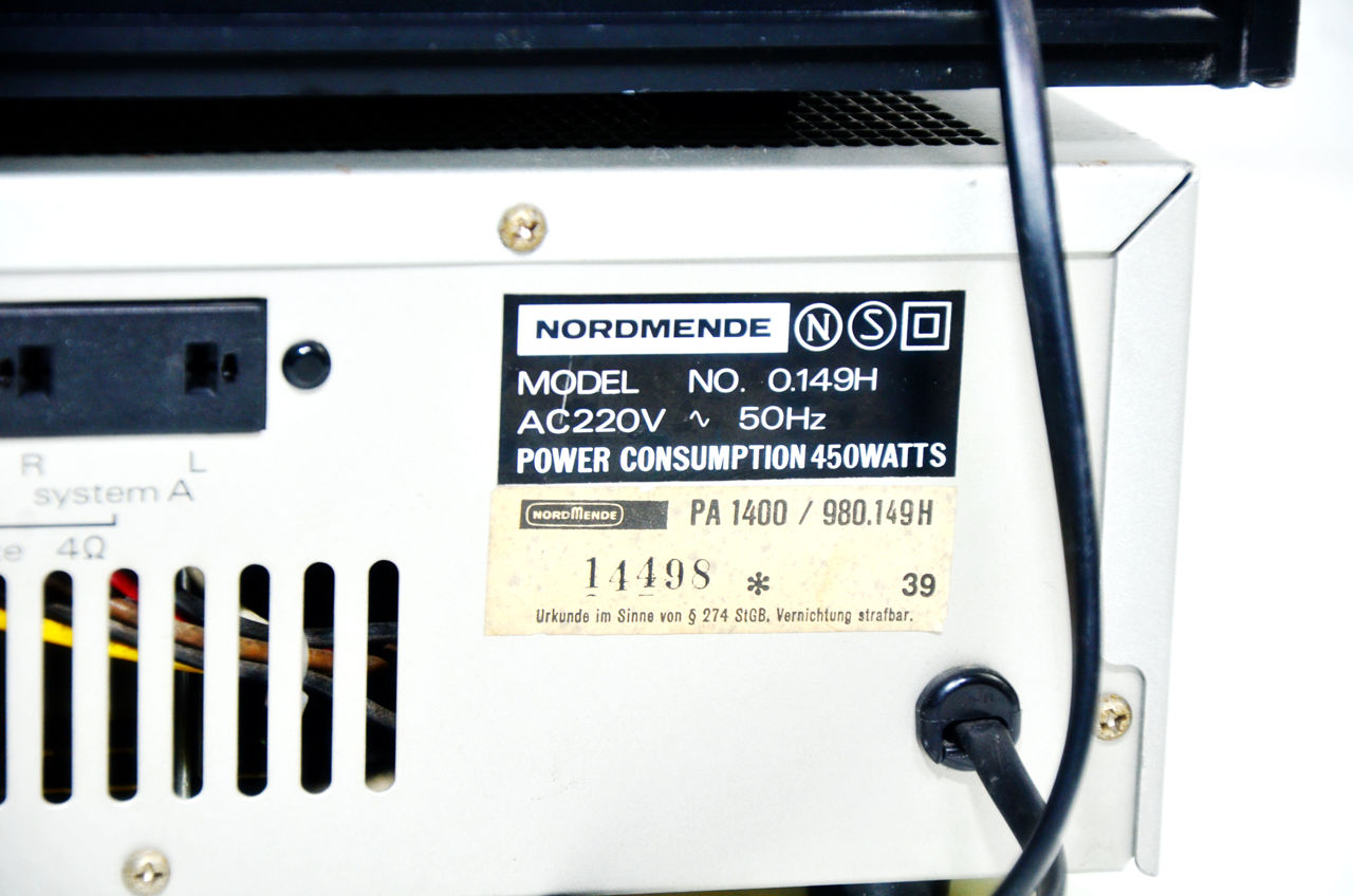 Nordmende amplifier + nordmende cassette deck фото 8