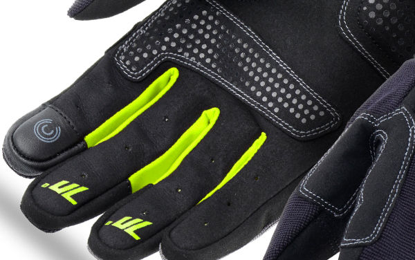 Manusi femei Urban vara Seventy  negru/galben – degete tactile foto 0