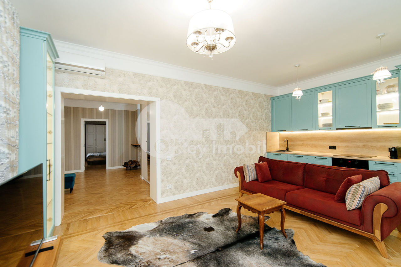 Apartament cu 2 camere, 81 m², Centru, Chișinău foto 3