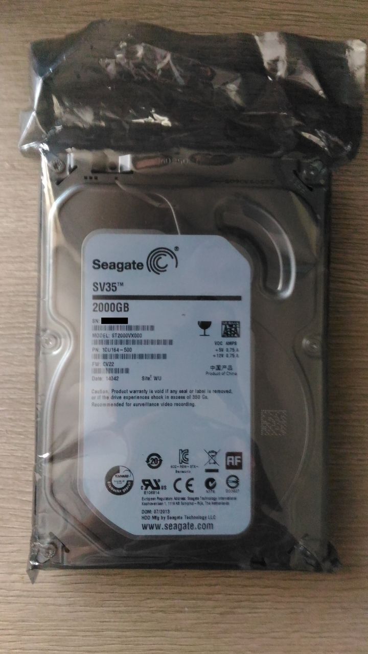 HDD Seagate Surveillance ST2000VX000