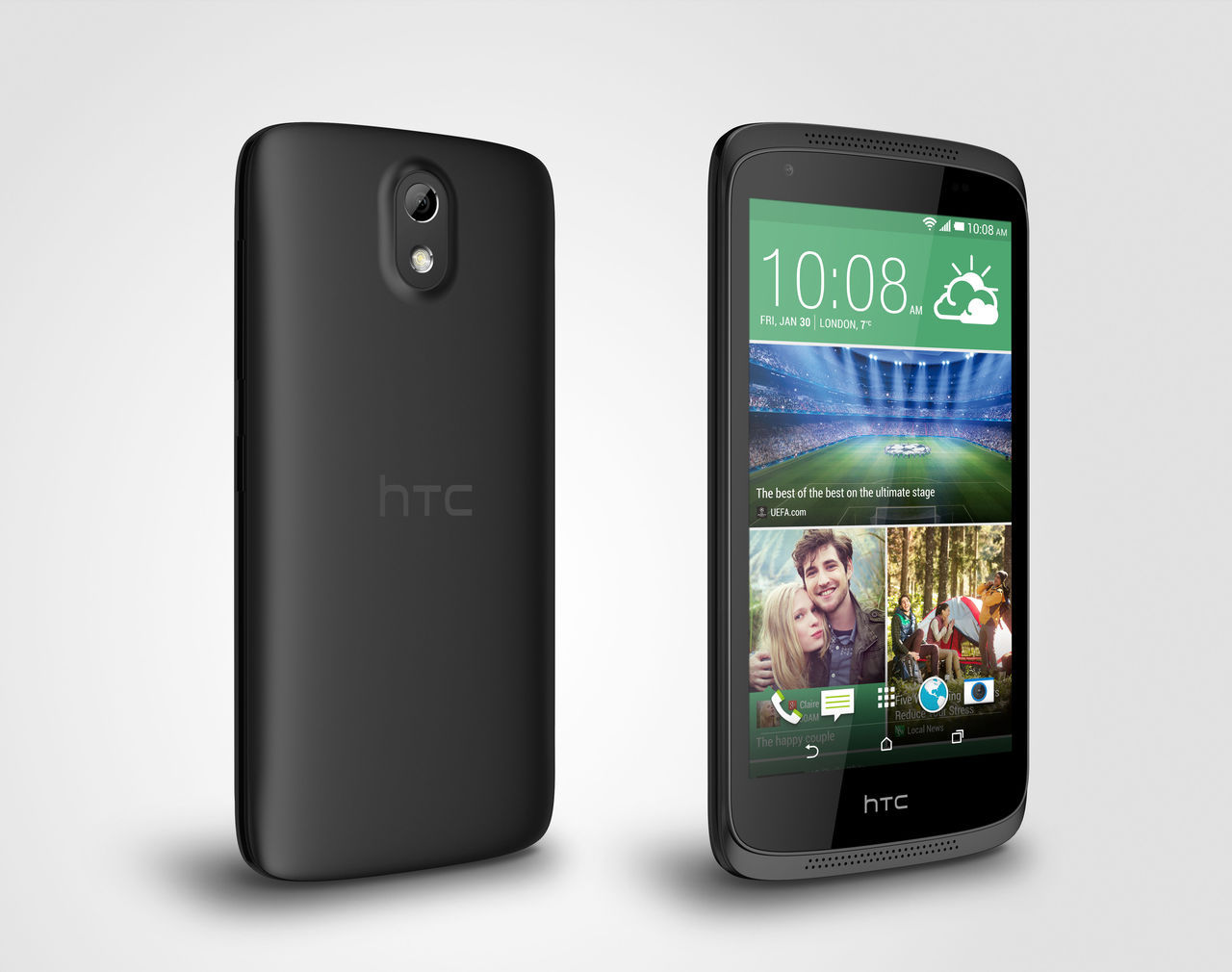 HTC Desire 526G Dual Sim,black модель 2015 года, мощный процессор - новый в  коробке 155 euro