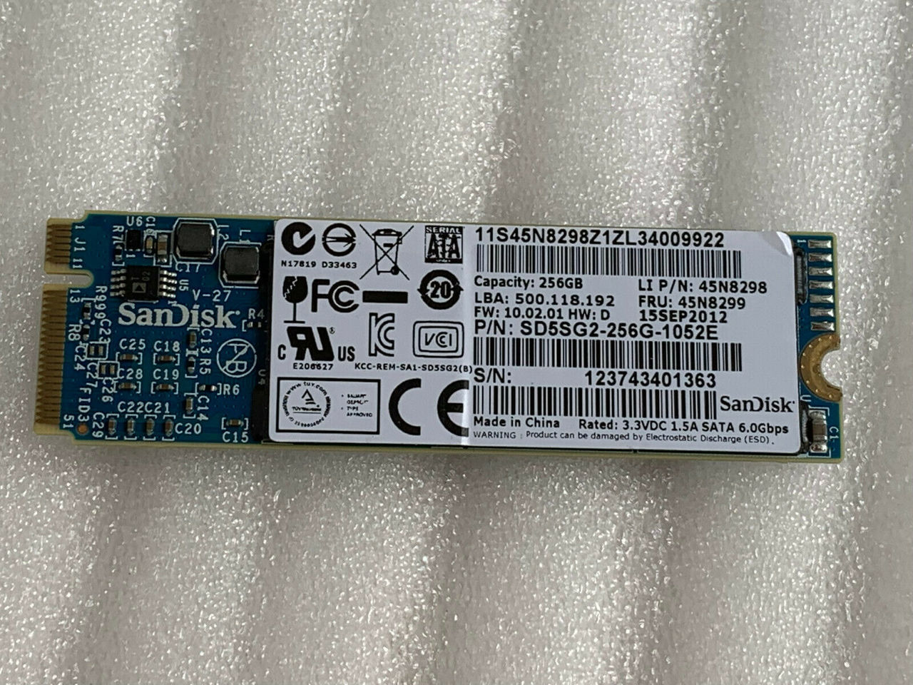 Твердотельный накопитель ssd 256gb sd5sg2-256g-1052e sandisk для lenovo ...
