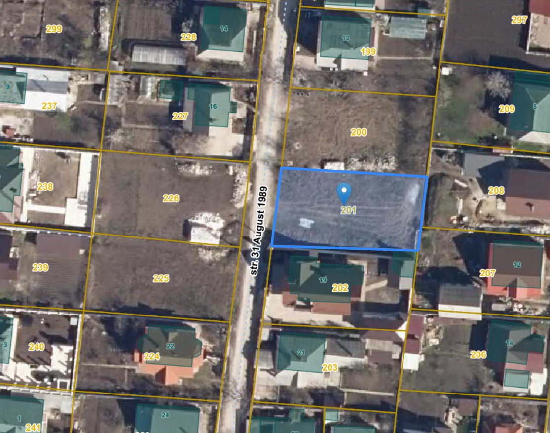 Teren pentru construcții Ciorescu 12 km de Chișinău