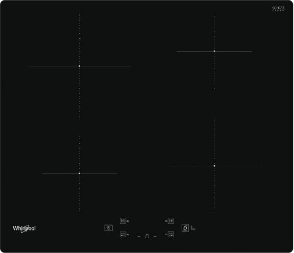 Plita incorporabila whirlpool WS Q2160 NE,  Inductie, 4 arzatoare, Touch Control, negru фото 0