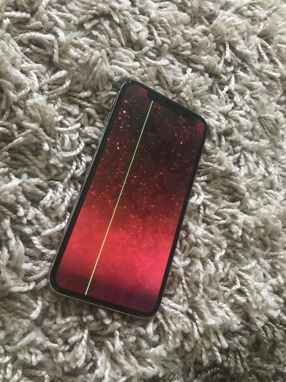 iPhone X 256 GB green line