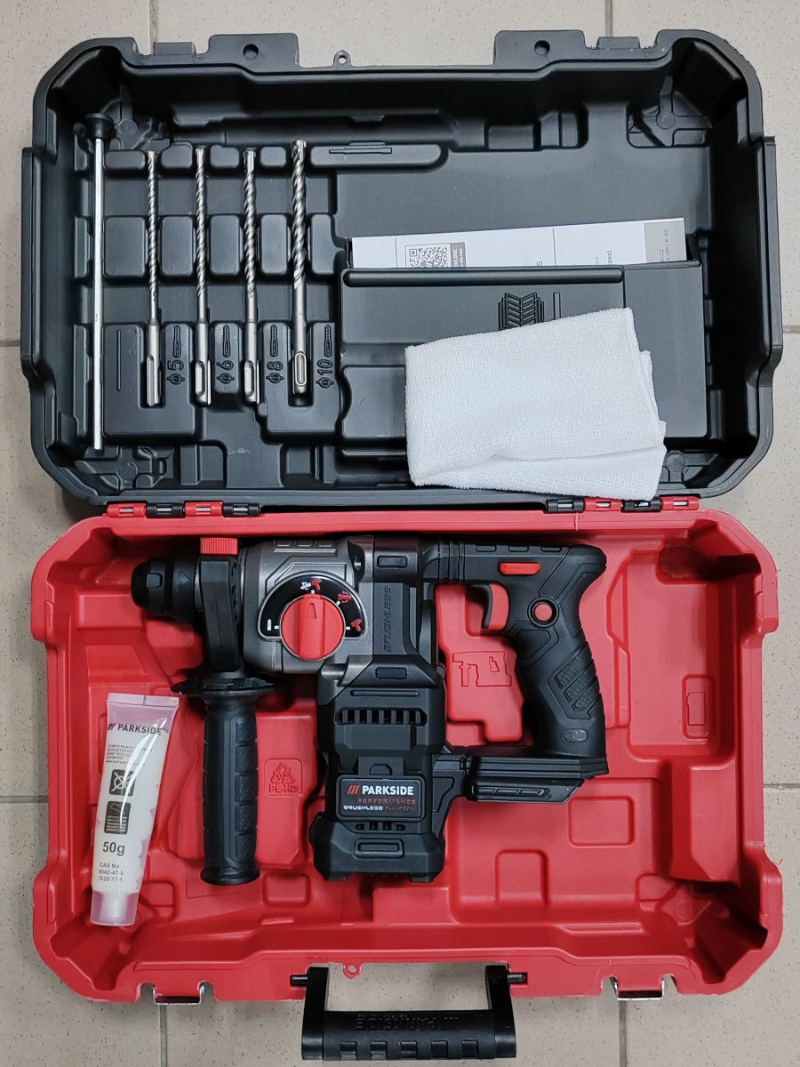CIOCAN ROTOPERCUTOR fără fir Parkside PKHAP 20-Li 1.9J A1 foto 1