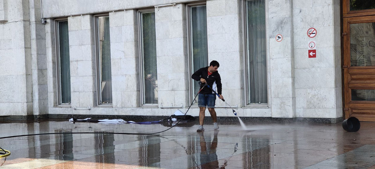 Servicii de curățare mecanizată a podelelor, pavajului, mochetei, etc. foto 10