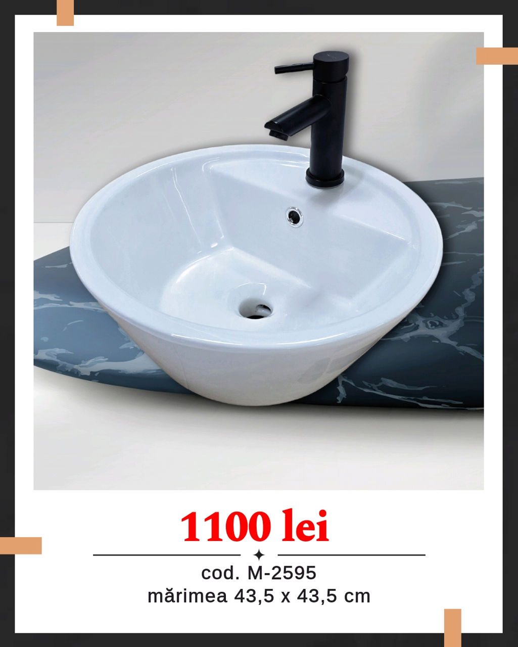 Lavoare pentru baie pe blat / modele & stoc nou  - раковина для ванной комнаты foto 6