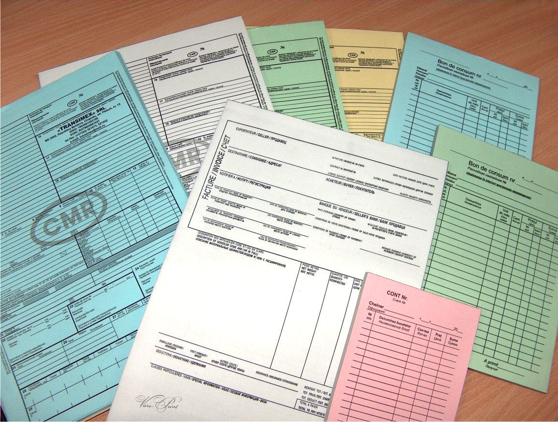 Бланки cmr, invoice, dvv, pv-1 на самокопирующейся бумаге! фото 0
